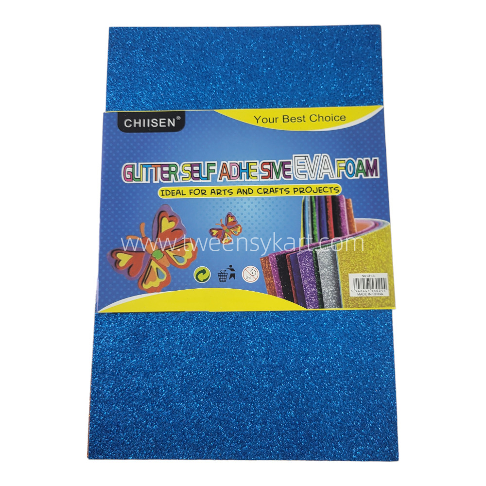 Glitter Self Adhesive Eva Foam sheets