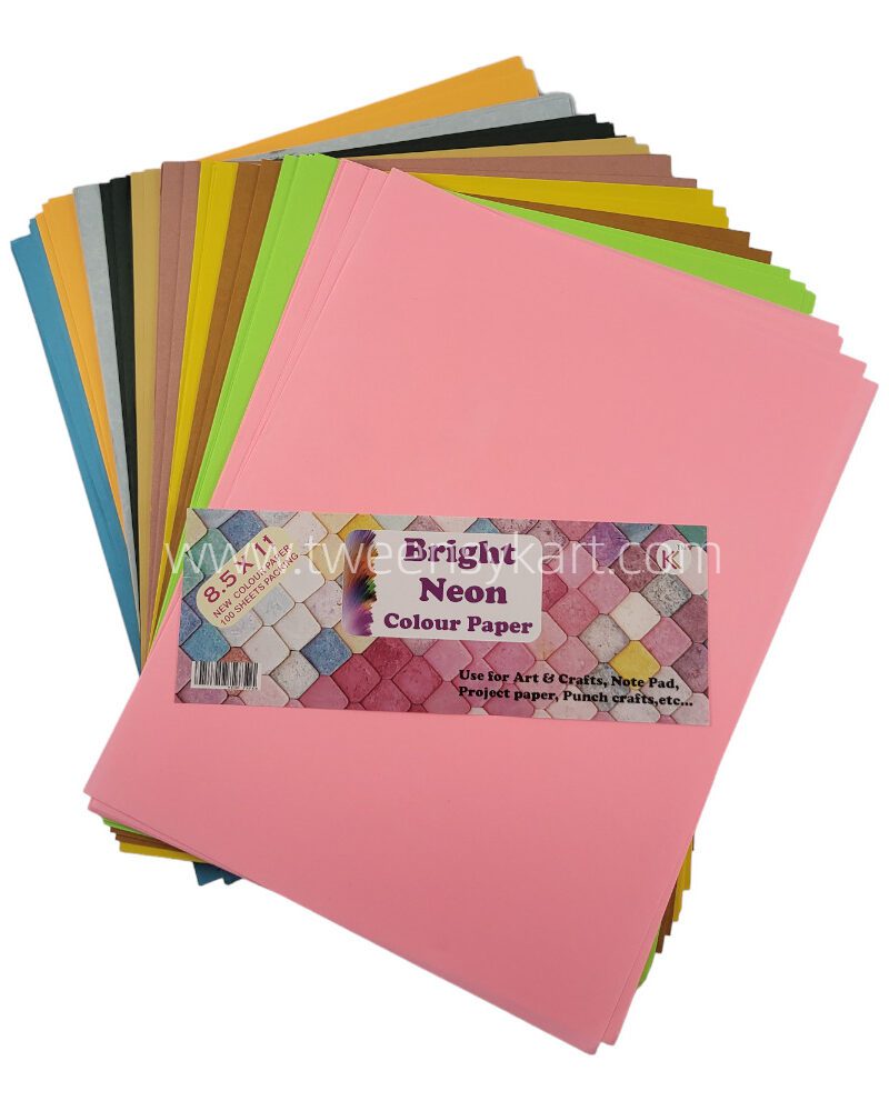 Bright Neon Colour Paper Sheets