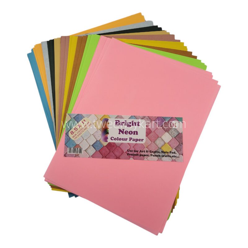 Bright Neon Colour Paper Sheets