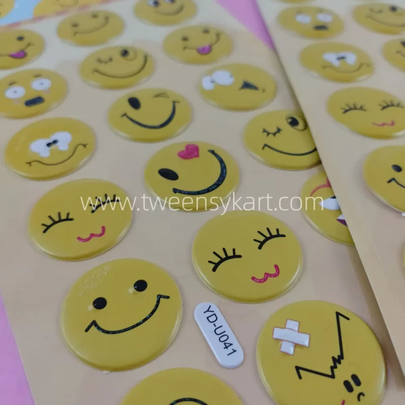 Yd-Smile Puff Stickers