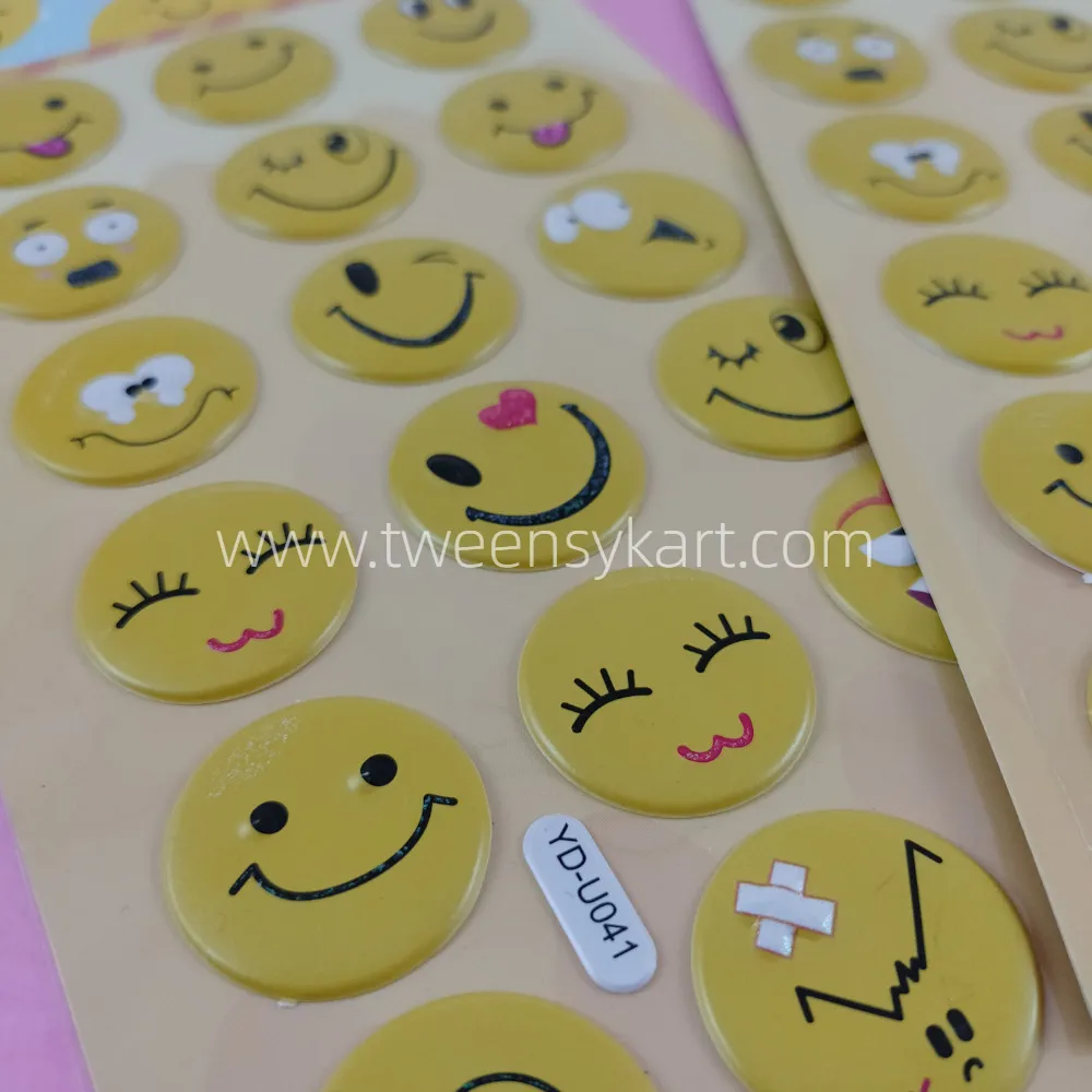 Yd-Smile Puff Stickers