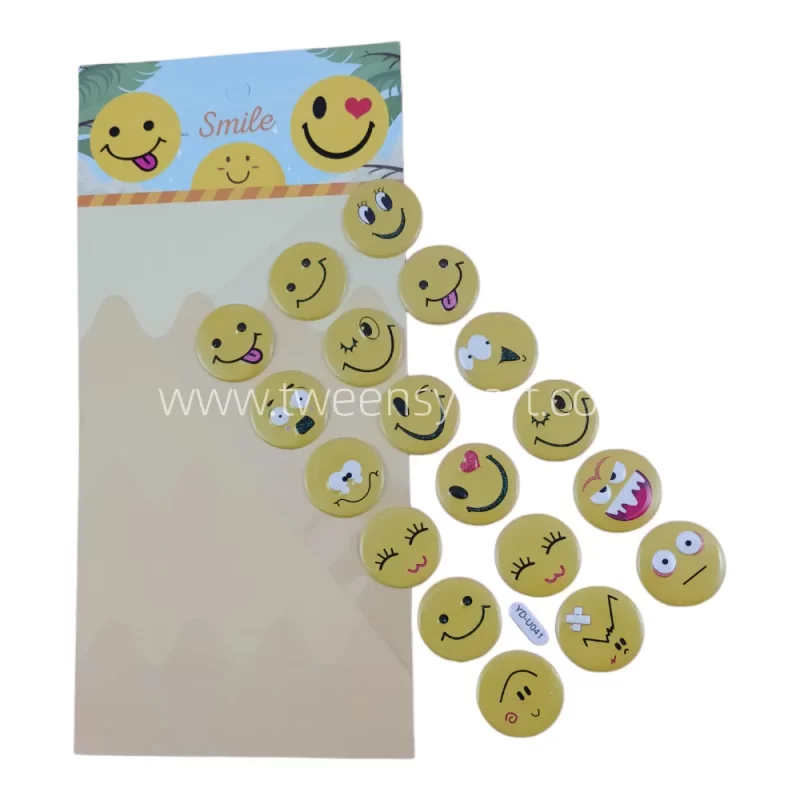 Yd-Smile Puff Stickers