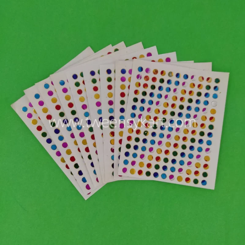 Mini Sparkle colourful round dots Stickers