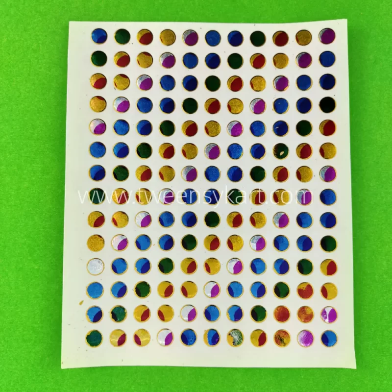 Mini Sparkle colourful round dots Stickers