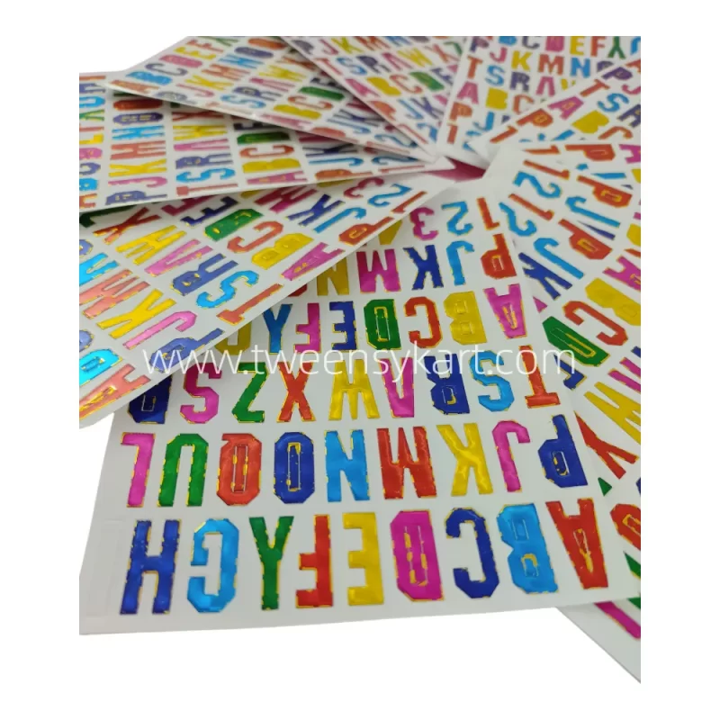 Mini Sparkle Alphabets Stickers