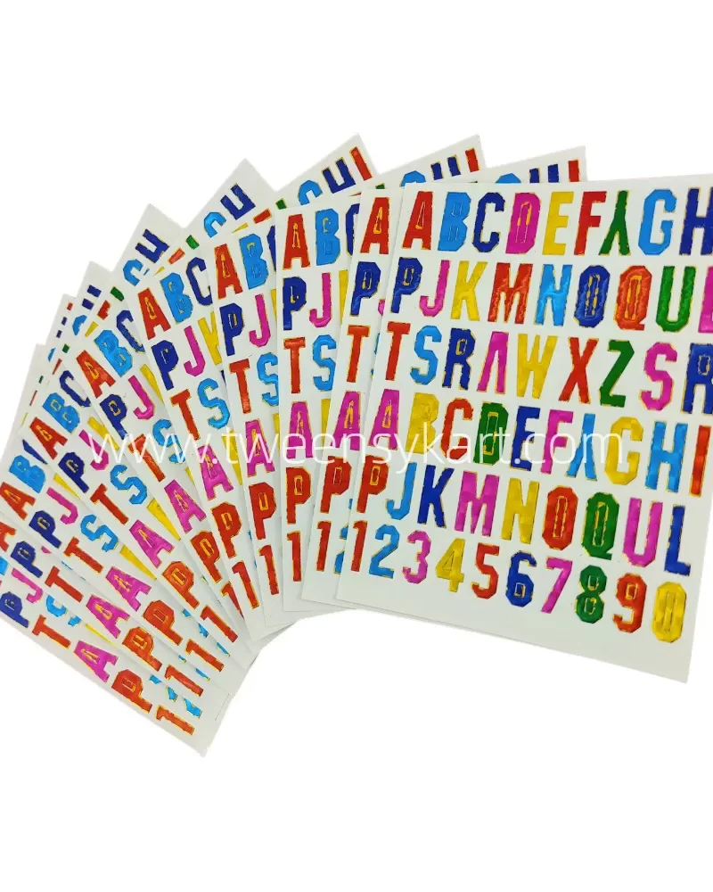 Mini Sparkle Alphabets Stickers