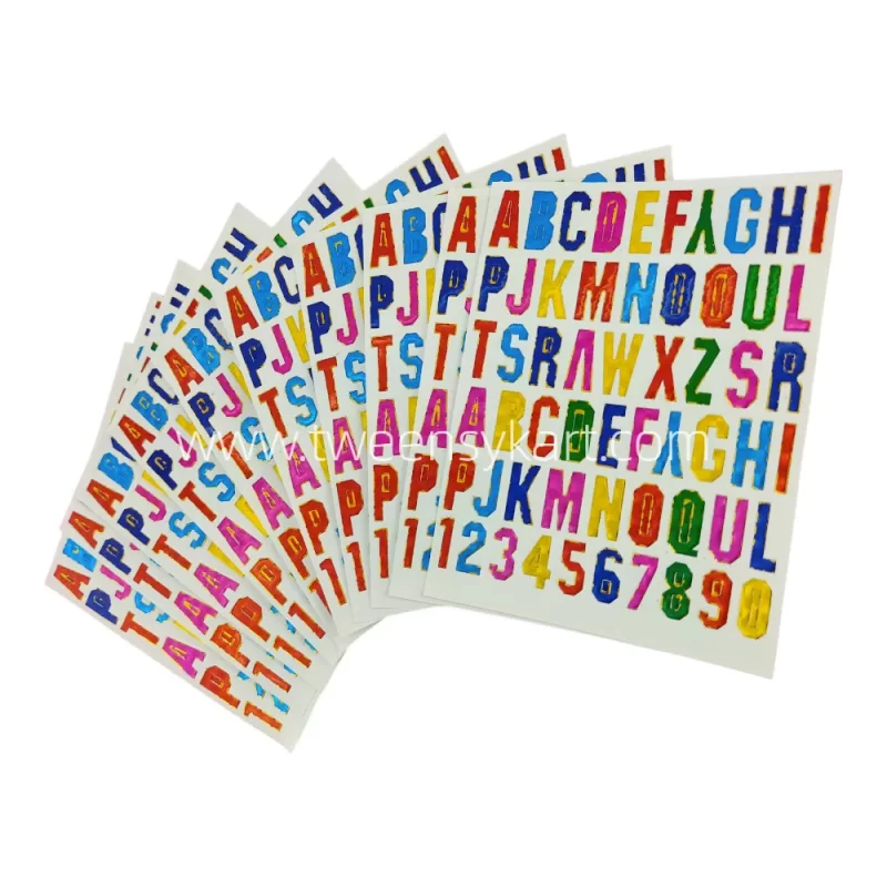 Mini Sparkle Alphabets Stickers