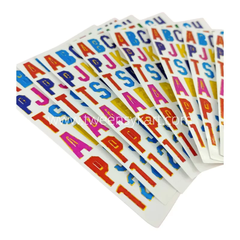 Mini Sparkle Alphabets Stickers