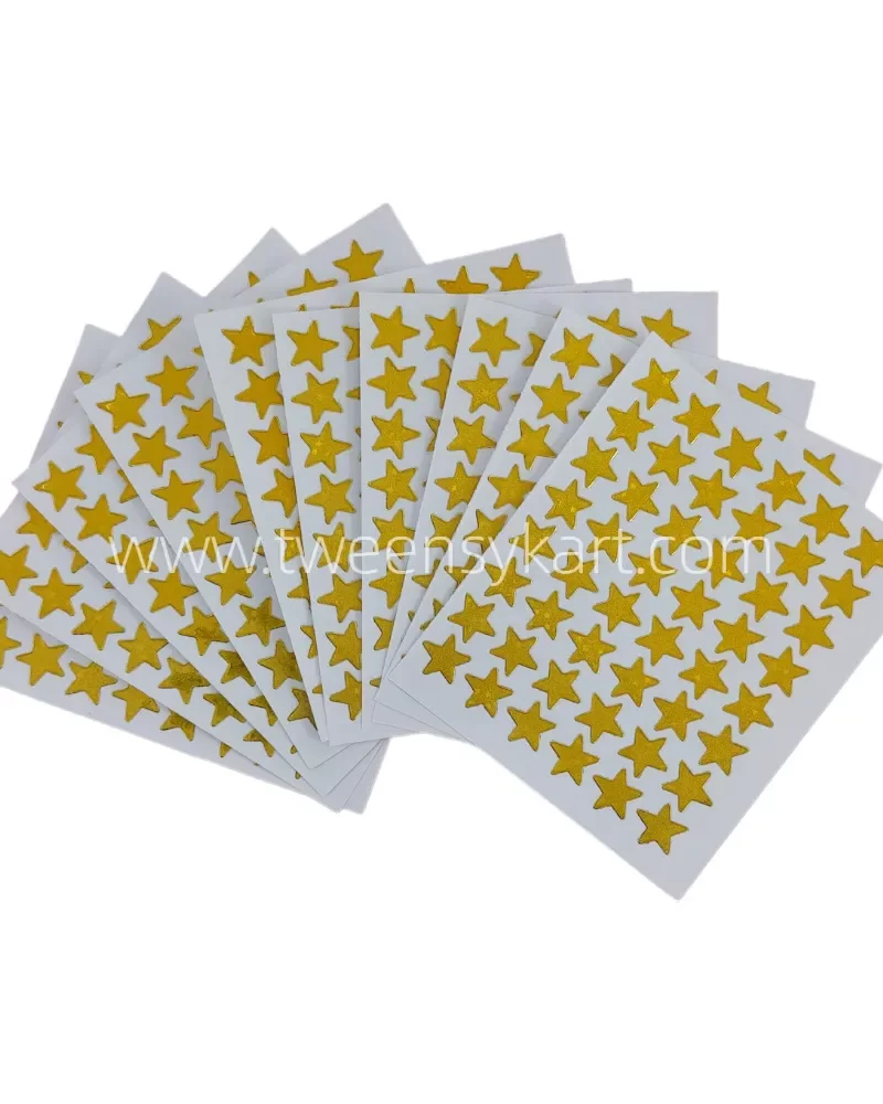 Mini Sparkle Golden Star Stickers