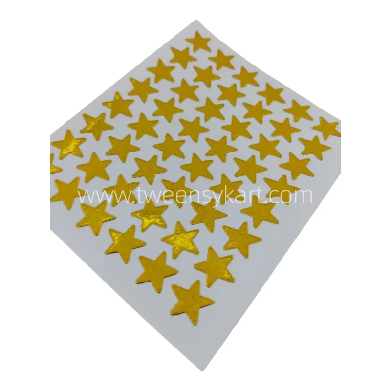 Mini Sparkle Golden Star Stickers