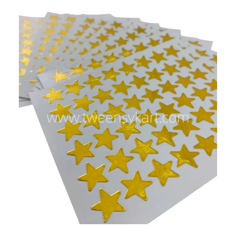 Mini Sparkle Golden Star Stickers