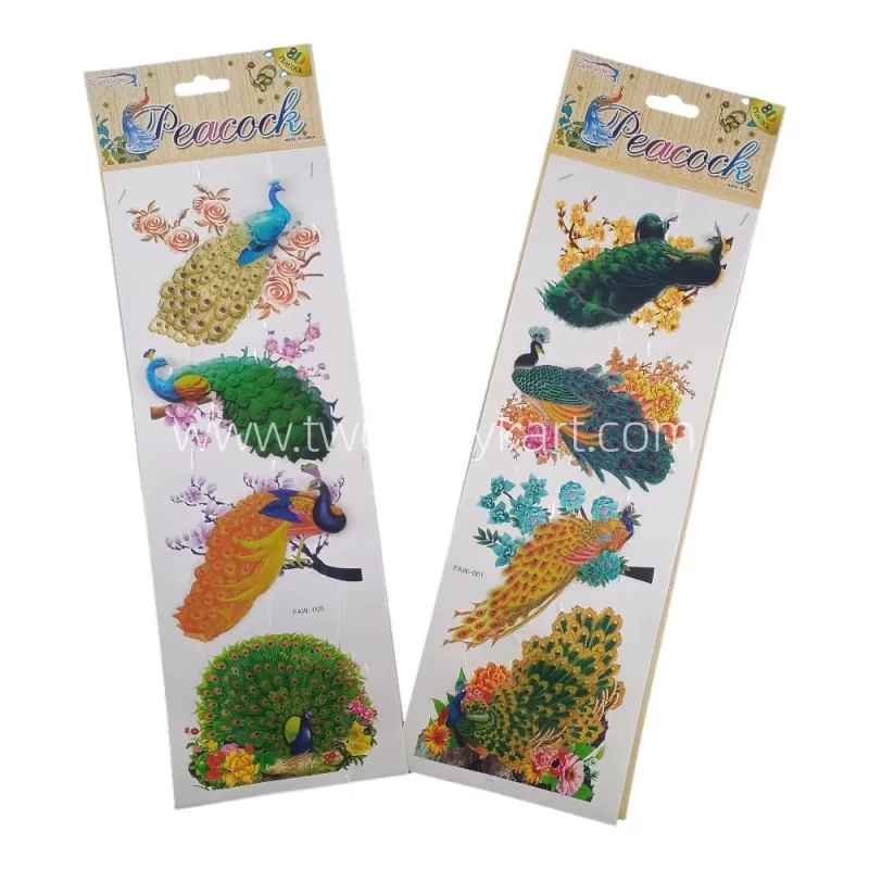 Wall Decor 3D Peacock Room Stickers