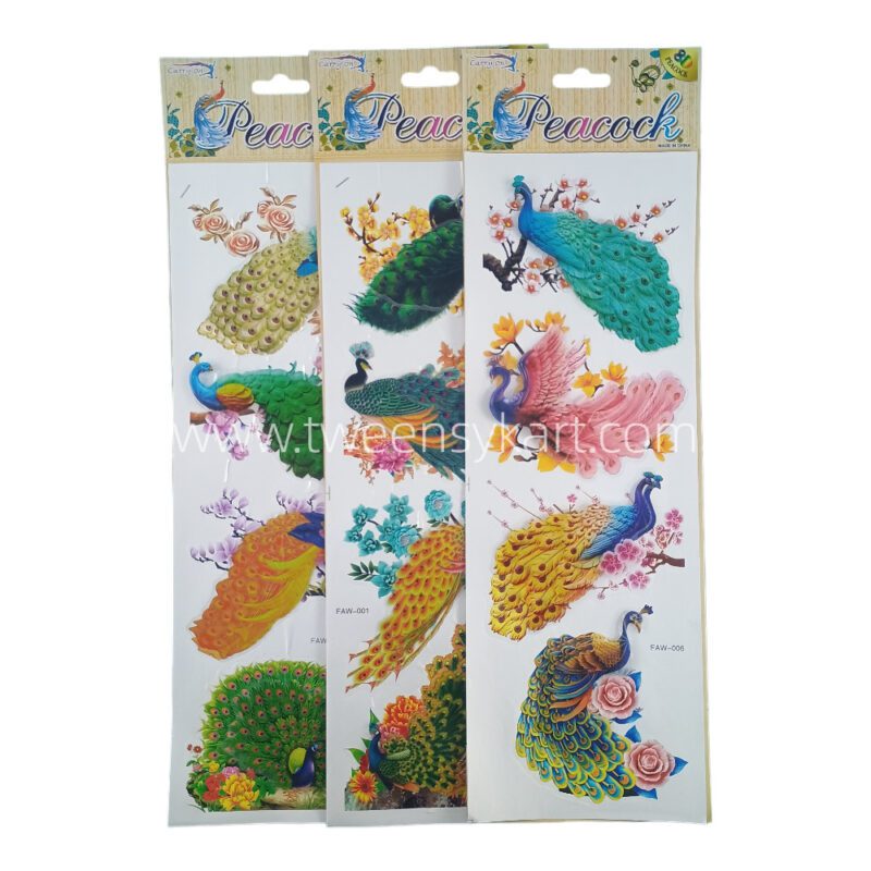 Wall Decor 3D Peacock Room Stickers