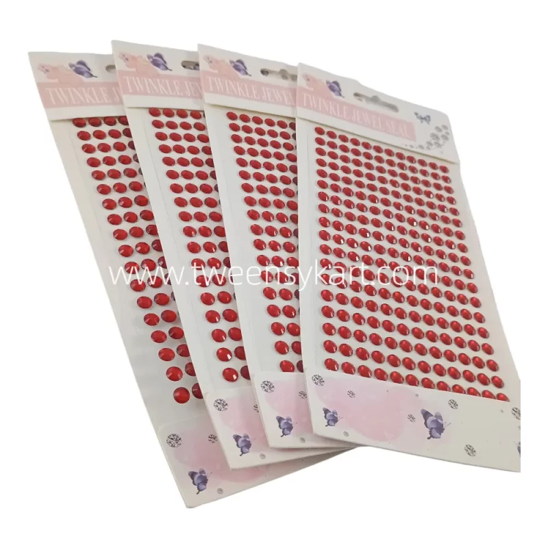 Twinkle Red Colour Diamond Stickers