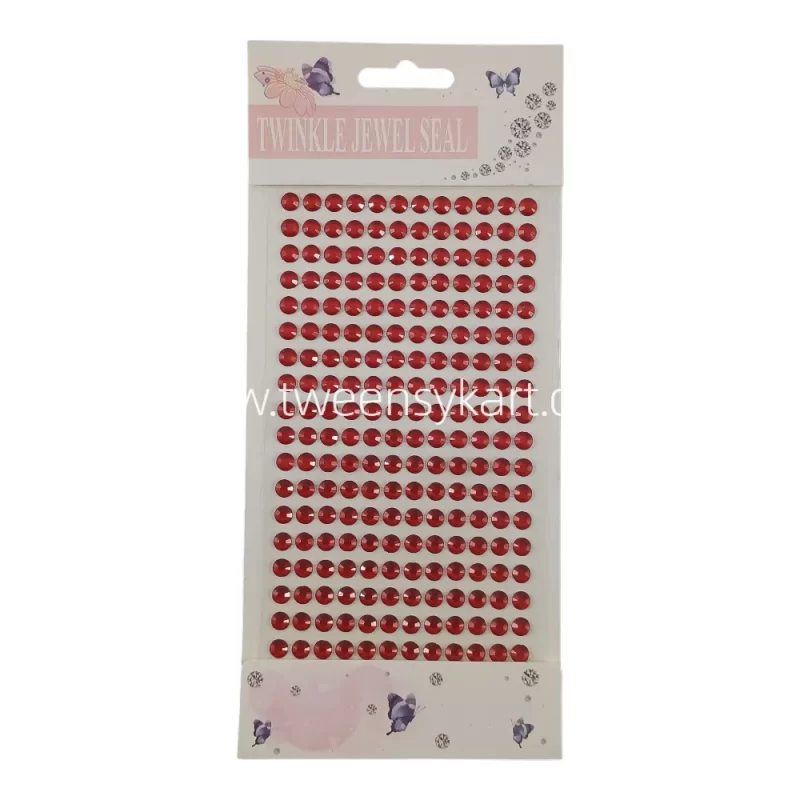 Twinkle Red Colour Diamond Stickers