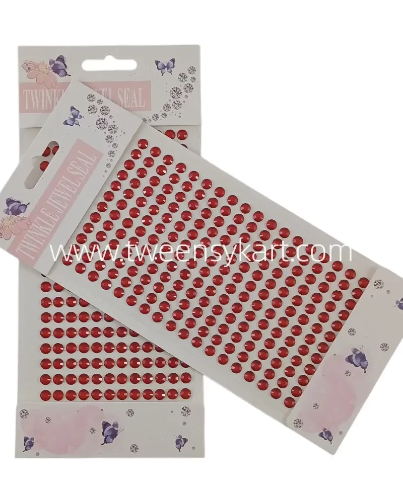 Twinkle Red Colour Diamond Stickers