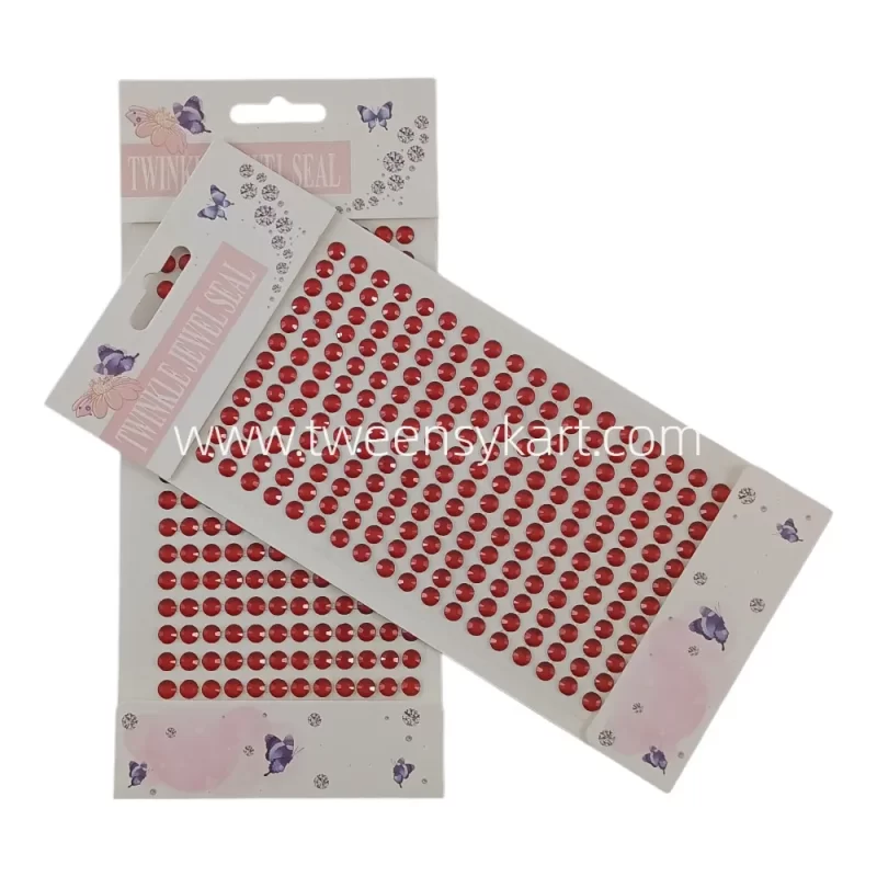 Twinkle Red Colour Diamond Stickers