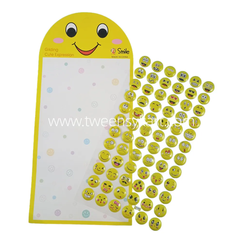 Smiley Cute Yellow Colour Expression Stickers