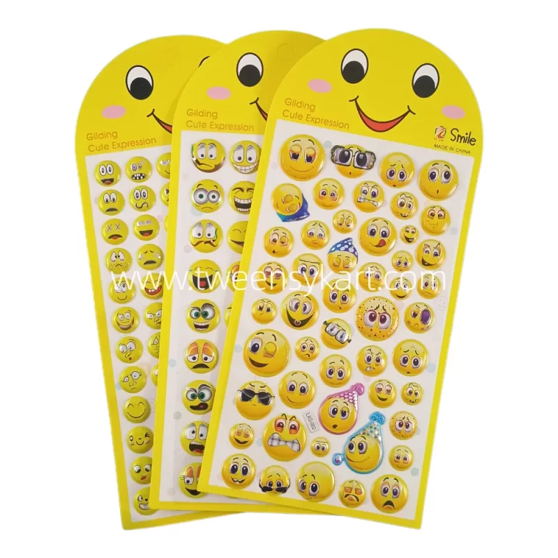 Smiley Cute Yellow Colour Expression Stickers