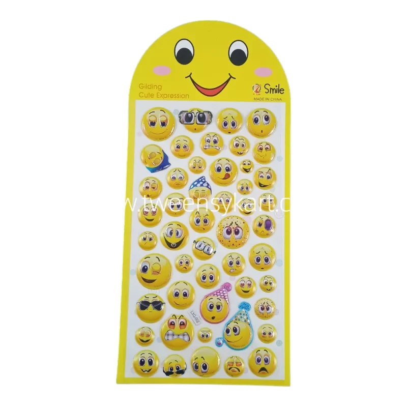 Smiley Cute Yellow Colour Expression Stickers