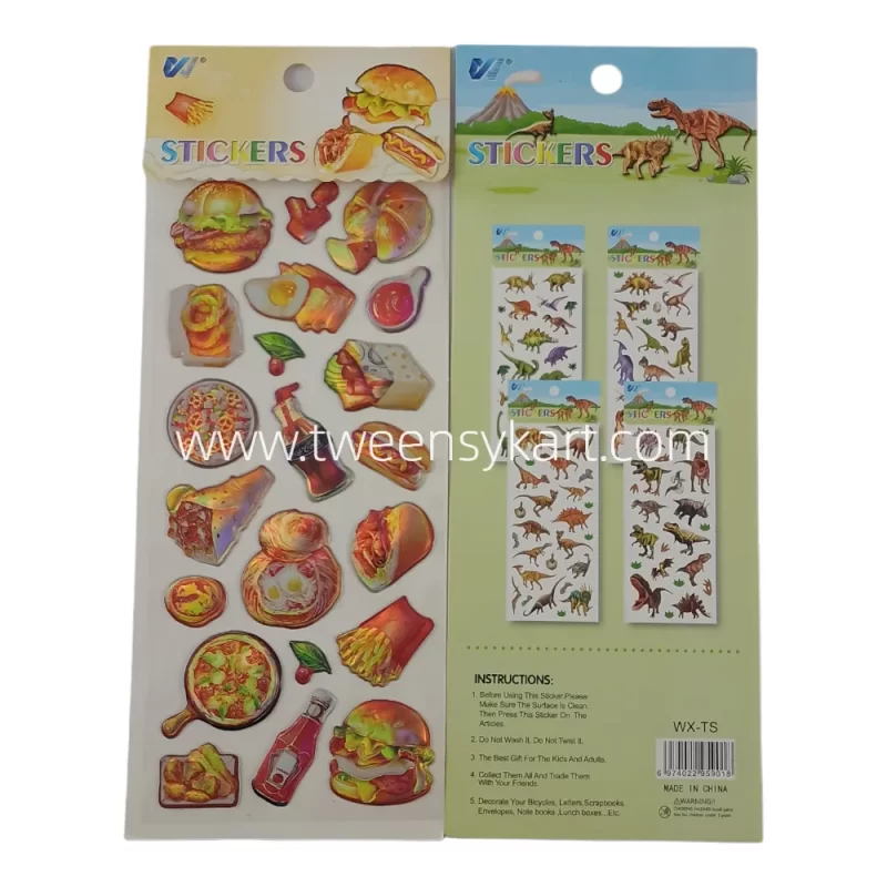 VJ Shiny Colourful Puffy Stickers