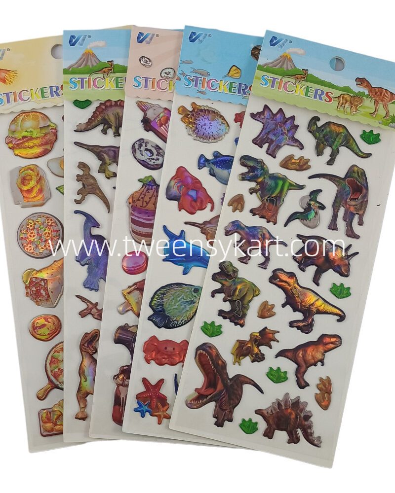 VJ Shiny Colourful Puffy Stickers