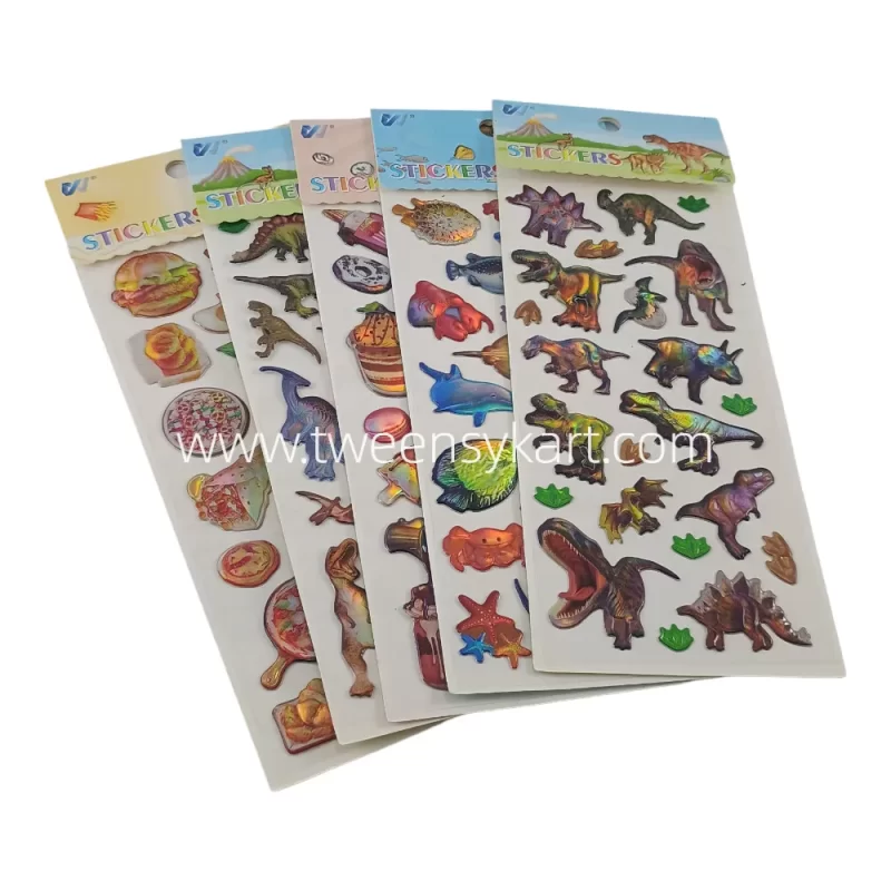 VJ Shiny Colourful Puffy Stickers