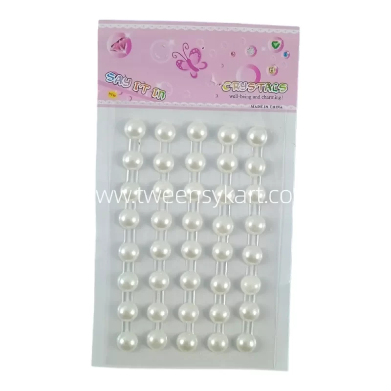 White Pearls Mini Sheets Stickers