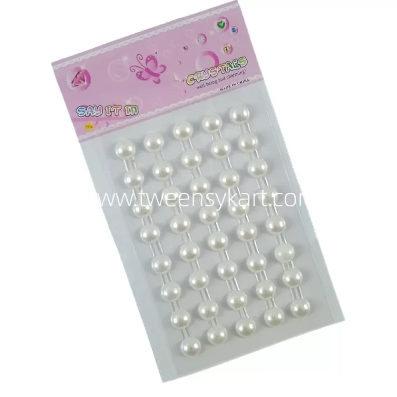 White Pearls Mini Sheets Stickers