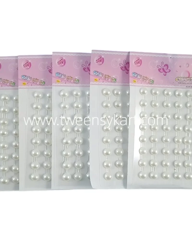 White Pearls Mini Sheets Stickers