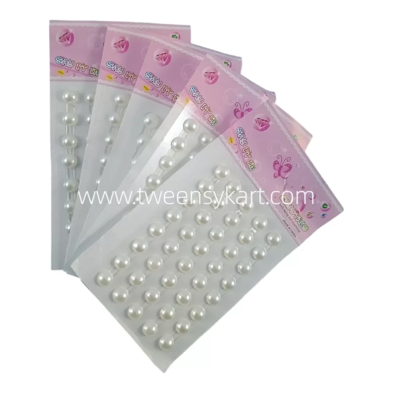 White Pearls Mini Sheets Stickers