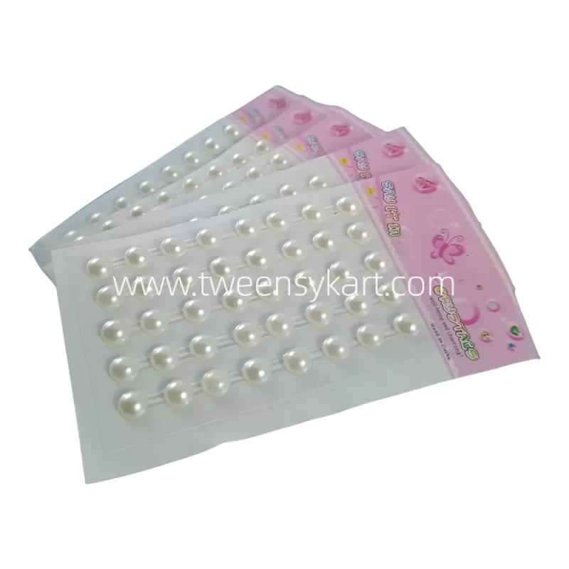 White Pearls Mini Sheets Stickers