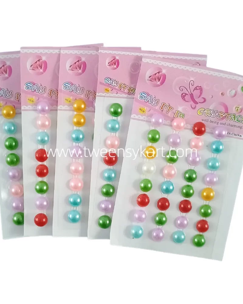 White Pearls Mini Sheets Stickers