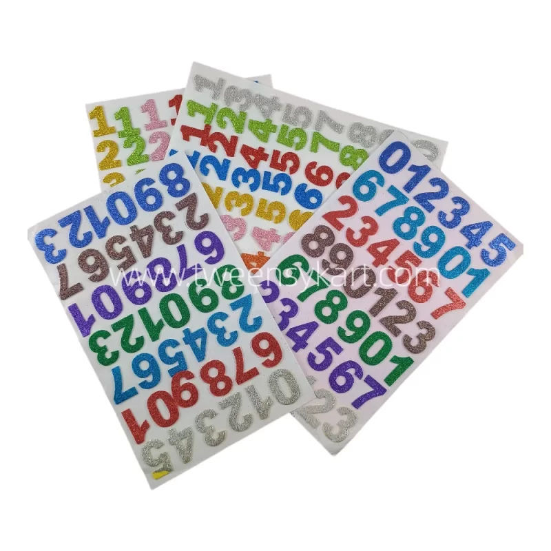 Big Size Chart Number stickers