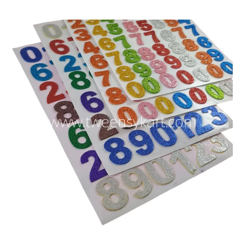 Big Size Chart Number stickers