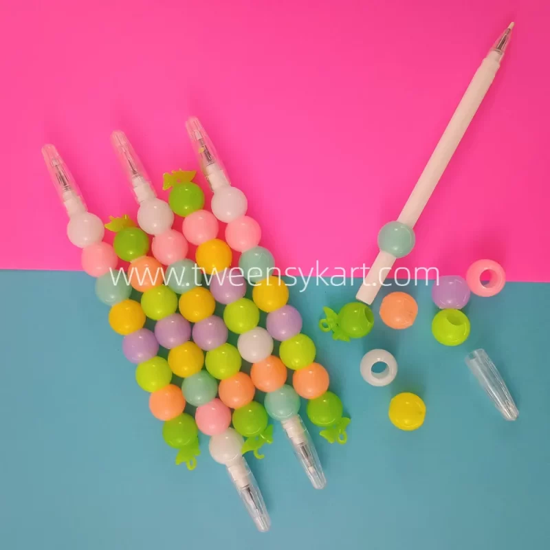 Pearl (moti) Colourful Beaded Pens