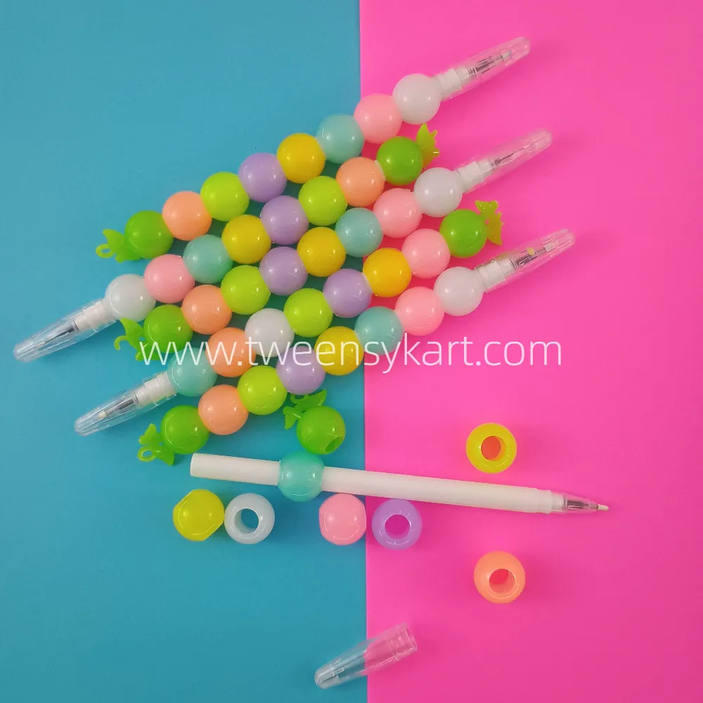 Pearl (moti) Colourful Beaded Pens
