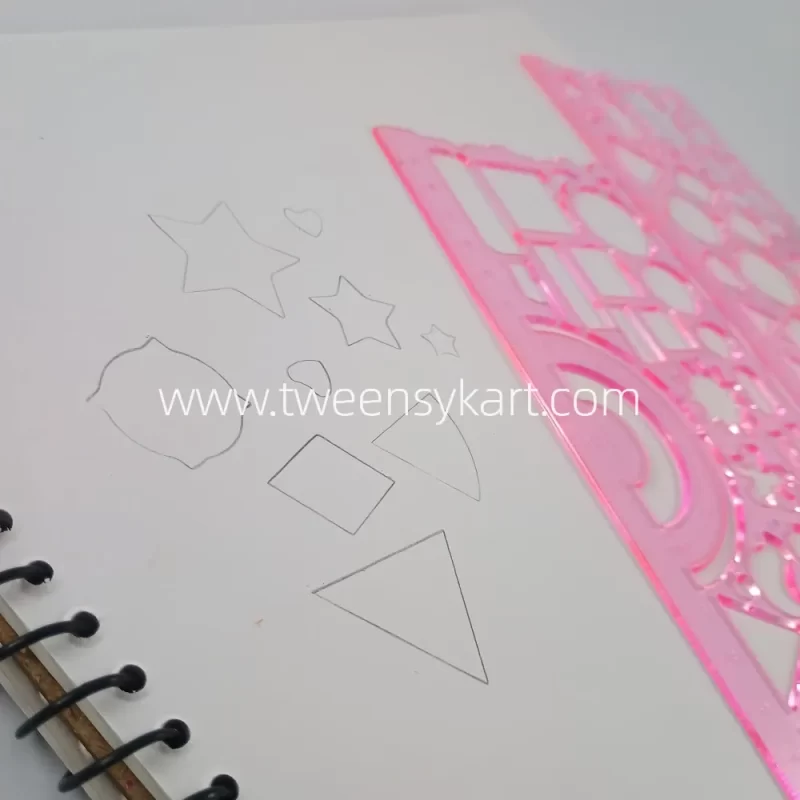 Designer Colourful Stencils Set