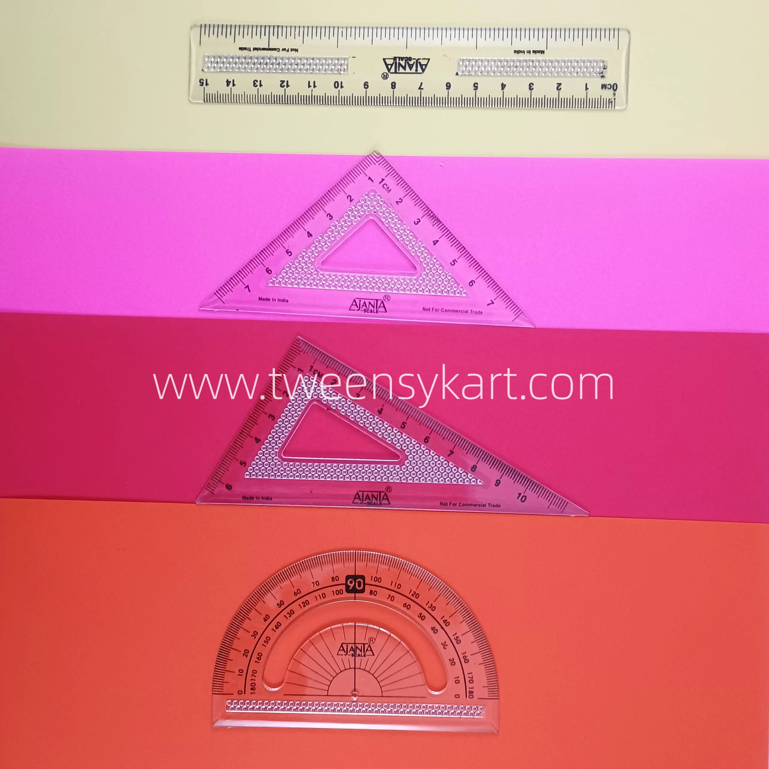 Ajanta Mathematical Stencil Scale Set