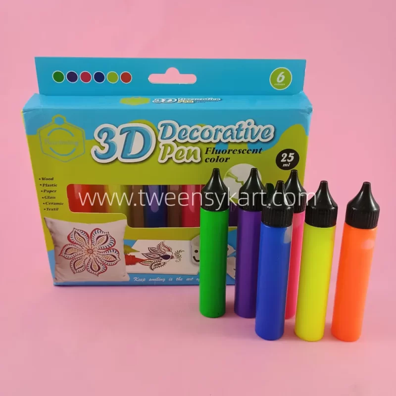 3D Decorative Fluorescent Colour Pen