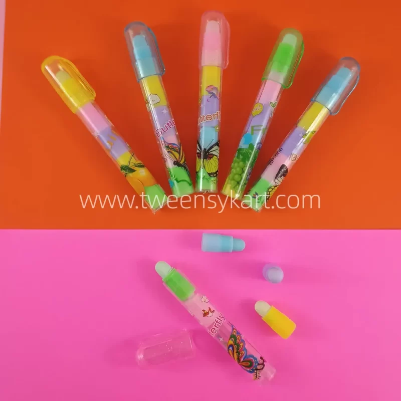 Push Eraser Stick Pens