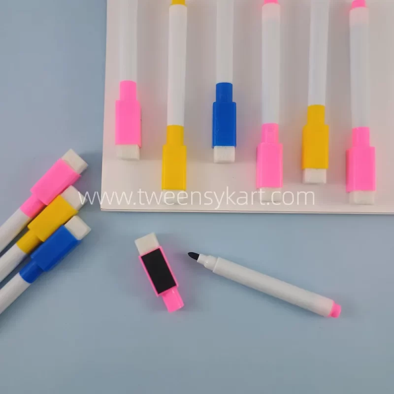 Temporary White Board Marker With Mini Duster