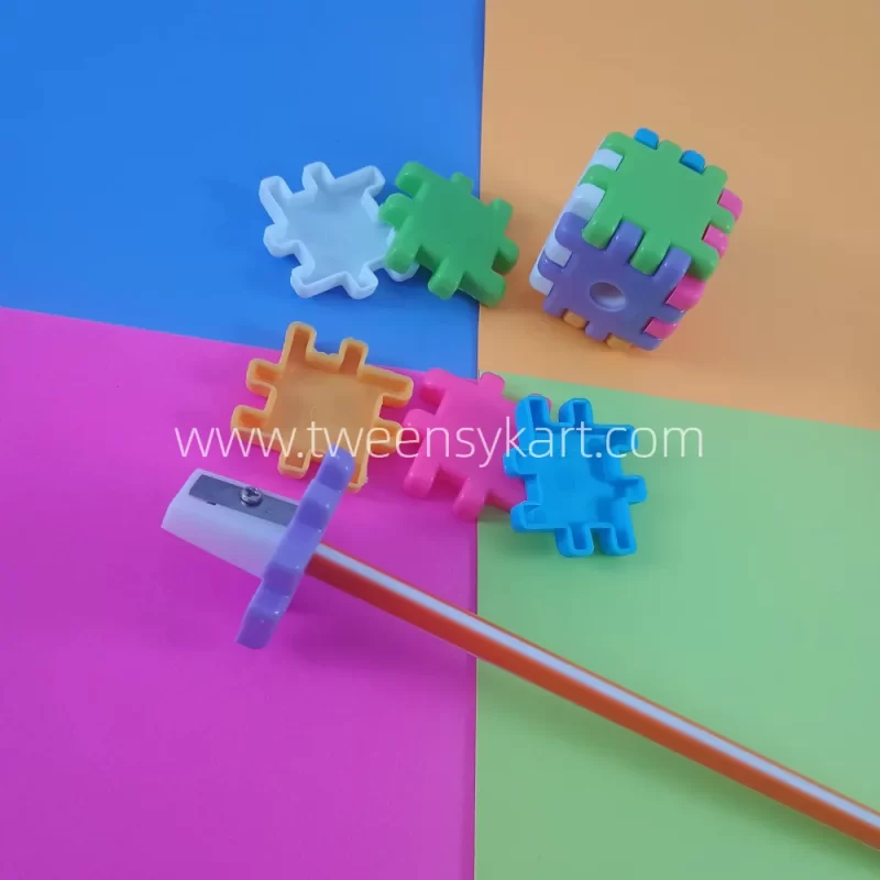 Colourful Cube Puzzle Sharpner