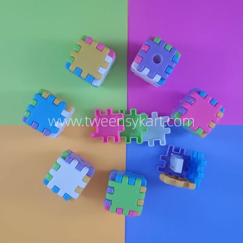 Colourful Cube Puzzle Sharpner