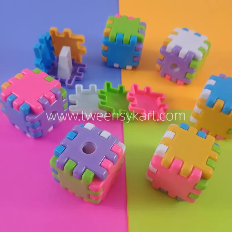 Colourful Cube Puzzle Sharpner