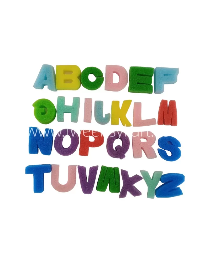 A to z Letters Sponge for Painting and Dabbing