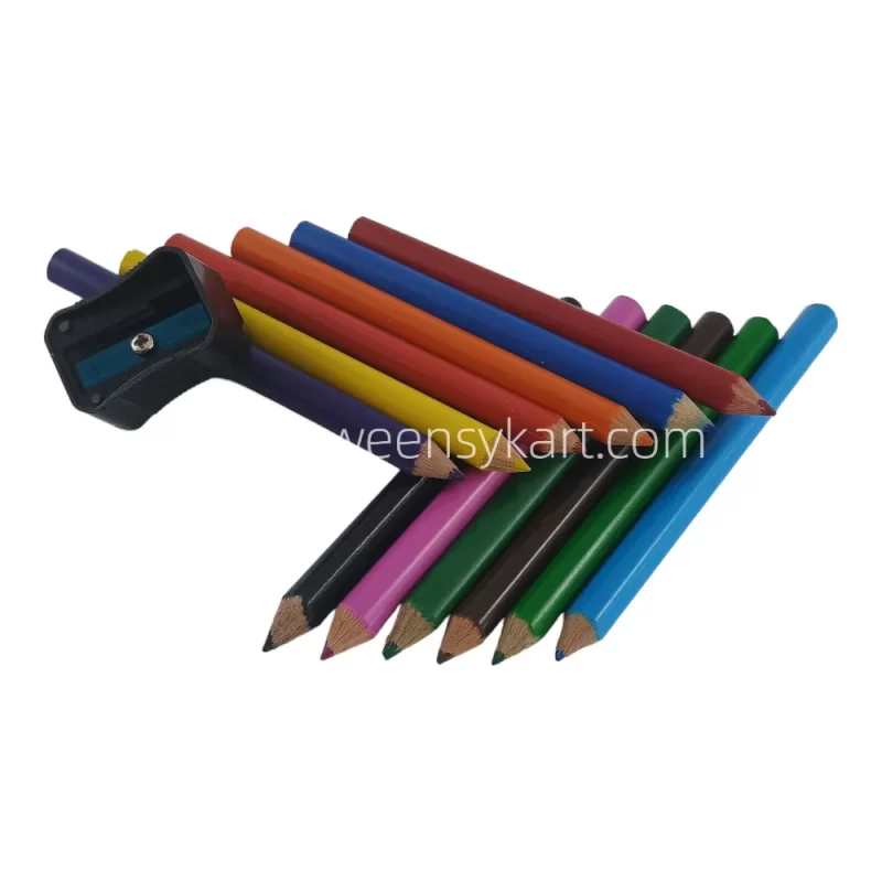 Skoodle Triangular Colour Pencils With Sharpner