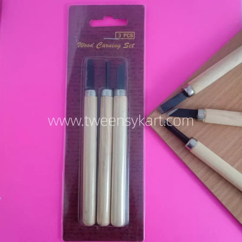 3 pc Wood Carving Tool Set