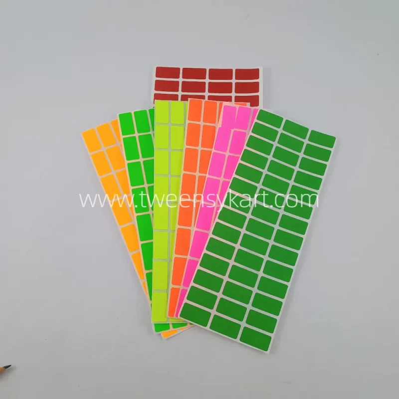 Rectangle Colourful Stickers