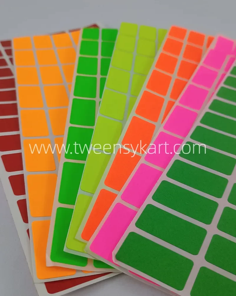 Rectangle Colourful Stickers